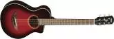 Yamaha - 3\/4 Size Acoustic\/Electric Guitar - Dark Red Burst